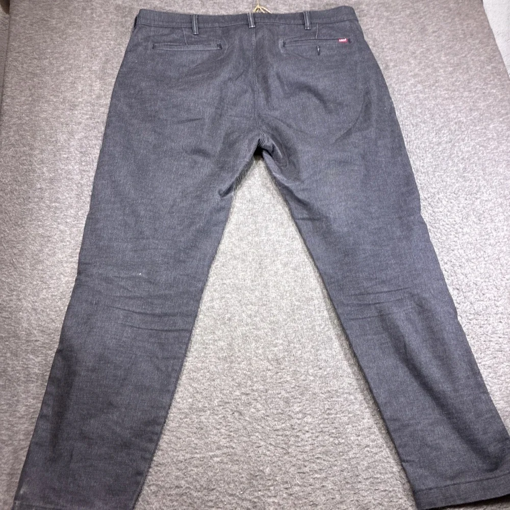 Levi's XX Chino Pants Standard Taper Mens 42x34 Gray Distressed Tech Office